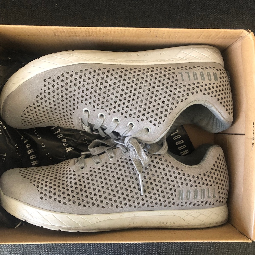 Nobull suede trainer cement size 11 1/2 mens